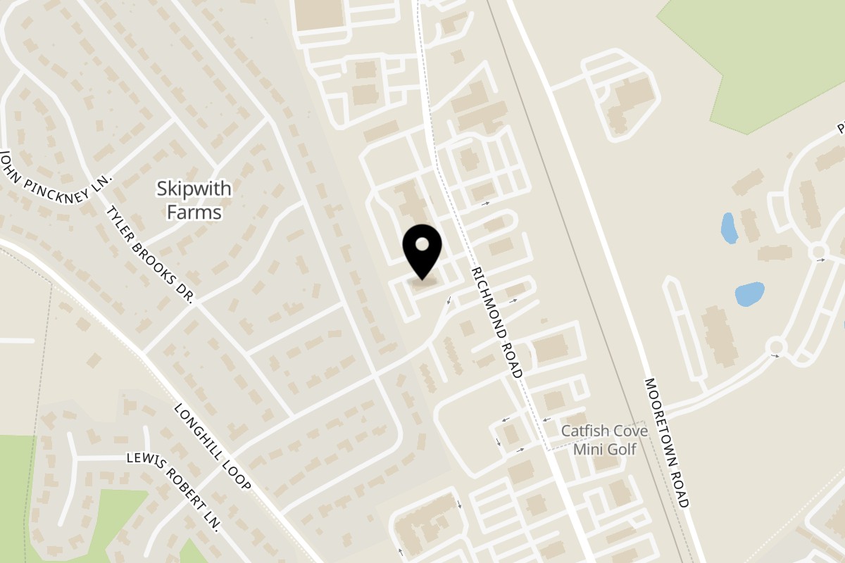 Map showing the location of La Terraza Mexican Grill Richmond Road on 1840 Richmond Rd in Williamsburg